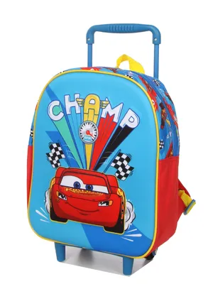 Sac � dos � roulettes Cars Champ' Bleu