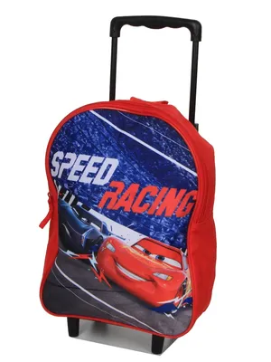 Sac � dos � roulettes Cars Speed Racing Rouge