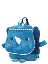 Sac  dos doux Lilliputiens Marius le Rhinocros Bleu