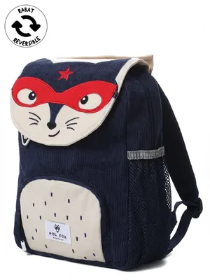 Sac � dos R�versible Pol Fox Baby Fox Boy Bleu