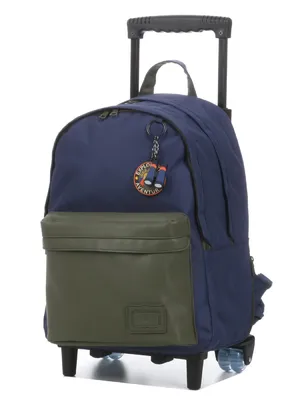 Sac � dos � roulettes Tann's Esteban L Bleu/Kaki