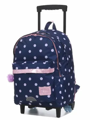Sac � dos � roulettes Tann's Romy L Bleu