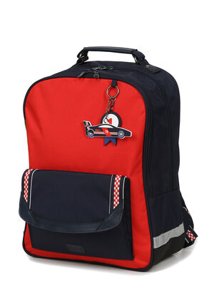Sac � dos Tann's No� L - Poche Aimant�e Rouge/Bleu