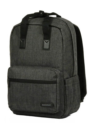 Sac � dos ordinateur Bagsmart Commuter 15.6 pouces - Double poign�e Gris Fonc�
