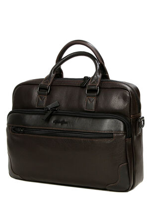 Sacoche ordinateur G�rard H�non Manhattan 15.6 pouces Choco