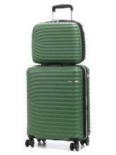 Valise Lys Managua 55 cm et vanity Vert
