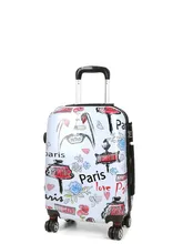 Valise Worldline Freetown Paris 54 cm Blanc
